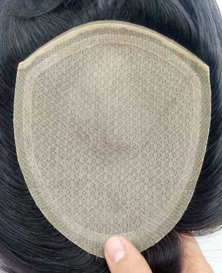 新秀發(fā)（遞針到邊）手織仿真頭皮任意分縫補(bǔ)發(fā)片精益求精！